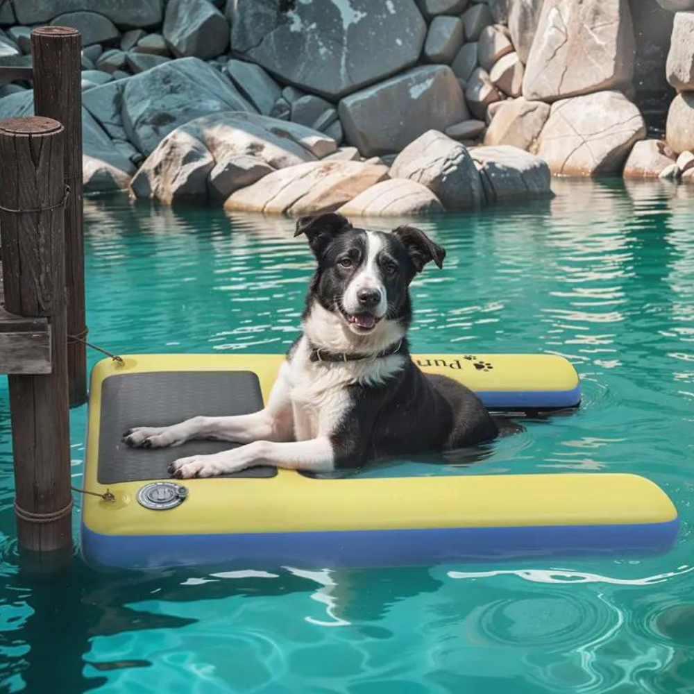 Pet Pool Float Boat Dog Ramp for Easy Entry - Pexav