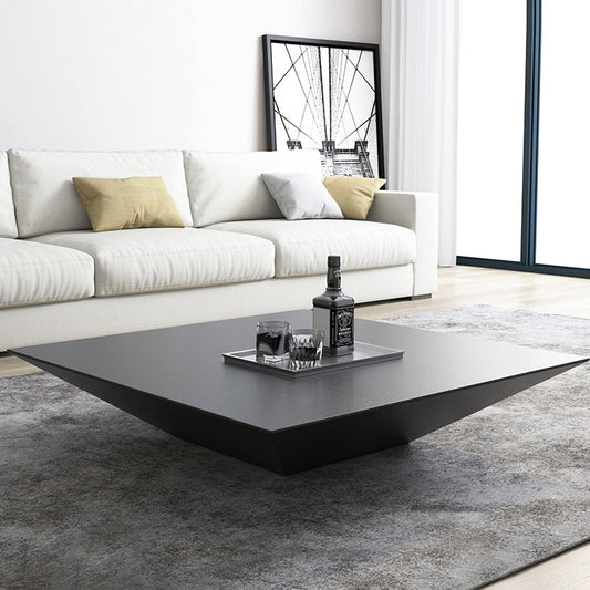 Unique Wooden Low Square Coffee Table - Pexav