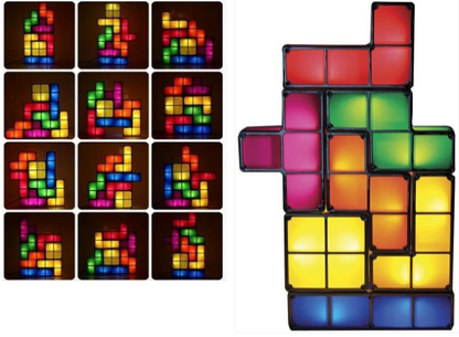 Colorful Stacking Pixel LED Desk Lamp - Pexav