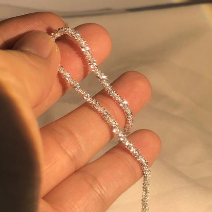 Sparkling Silver Cuff Bracelet