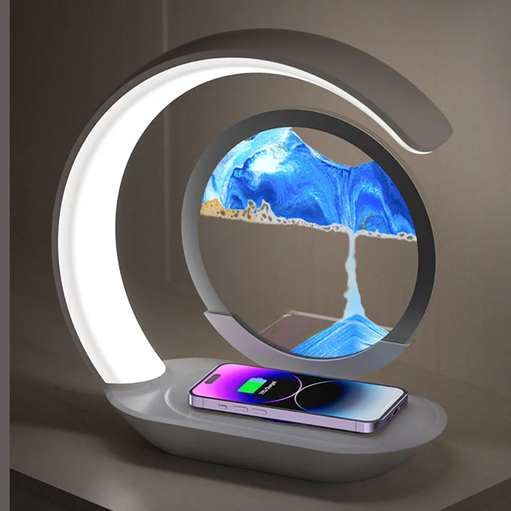 Unique LED Desk Lamp with Built-in Wireless Charger - Pexav