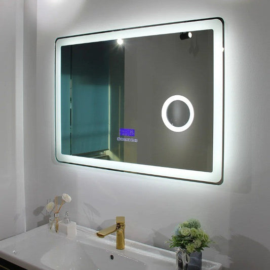 Modern Wireless LED Illuminated Bathroom Mirror - Pexav