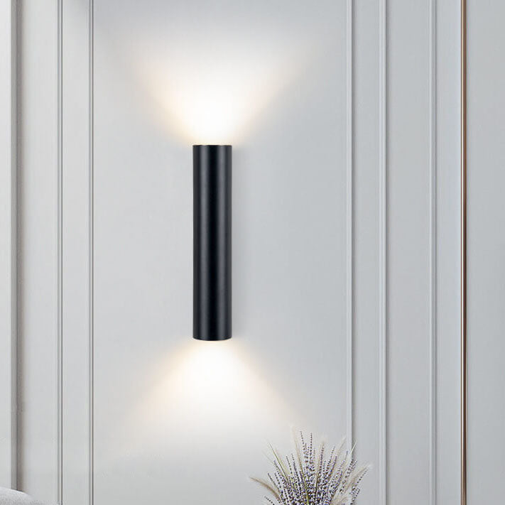 Silver Tube Dual Wall Light