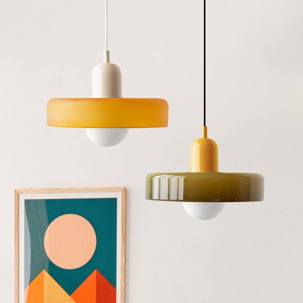 Stylish Glass Pendant Light Colorful Hanging Ceiling Lamp
