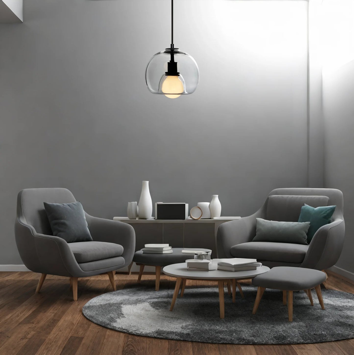 Chic Glass Pendant Light