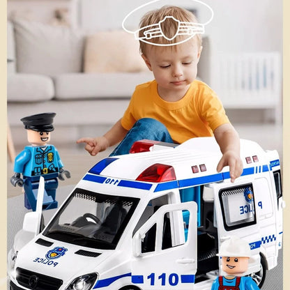 Small Flashing Police Car Toy with Sounds and Lights - Pexav