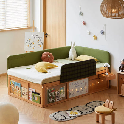 Comfortable Kid's Wooden Space Saving Bed Frame - Pexav
