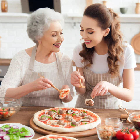 Wooden Pizza Peel with Smooth Slide Mechanism