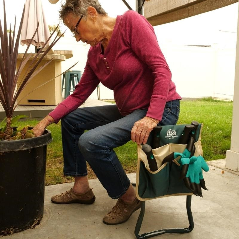 Comfortable Folding Kneeler and Stool - Pexav