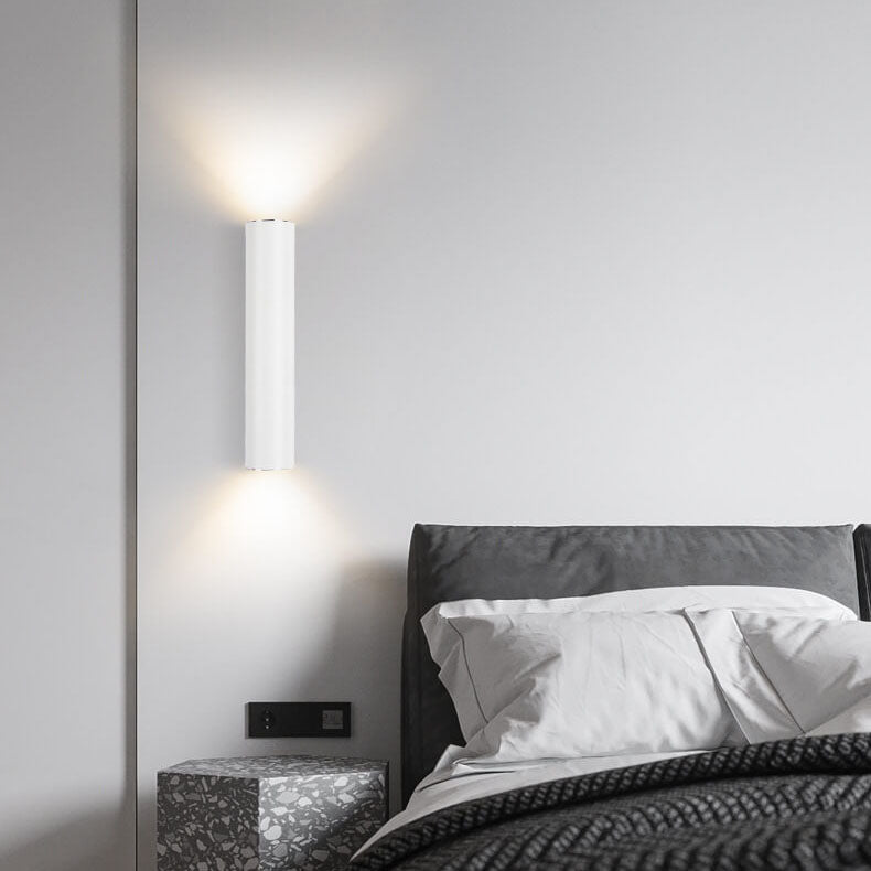 Silver Tube Dual Wall Light