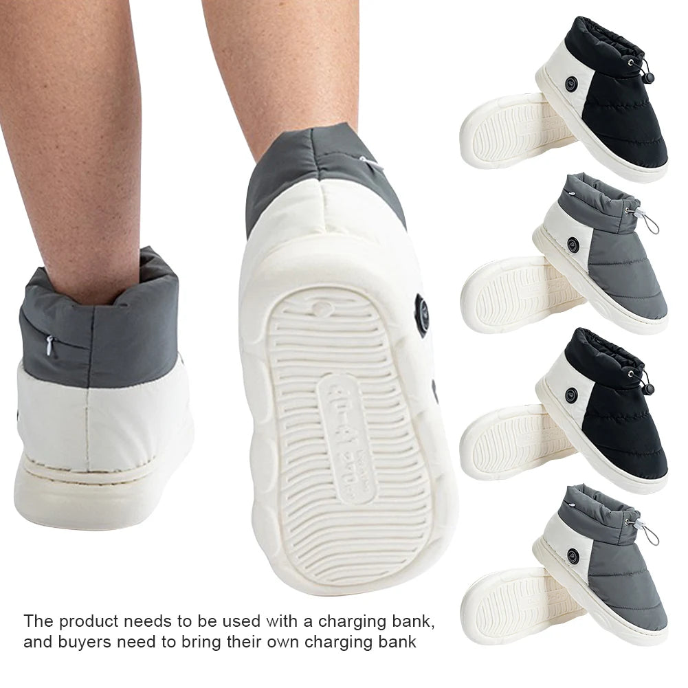 Warm Insulated Shoes with Thermostatic Heat Control