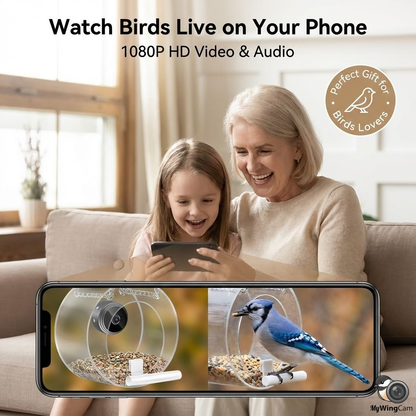 Wireless Outdoor Bird Feeder Camera 1080P HD
