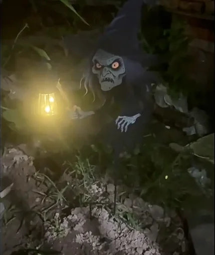 Spooky Witch Decoration with LED Glow - Pexav