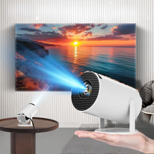 Compact 4K HD Portable Projector for Home and Travel - Pexav