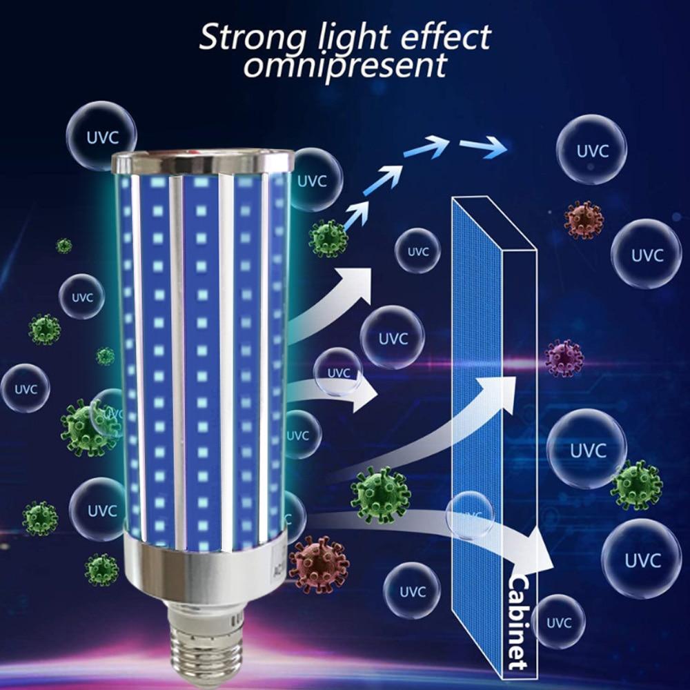 Sanitary UV LED Light Bulb with Remote 99% Bacteria Killer