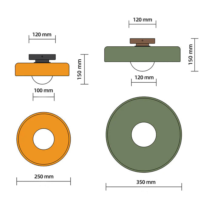 Circular Modern LED Ceiling Lamp