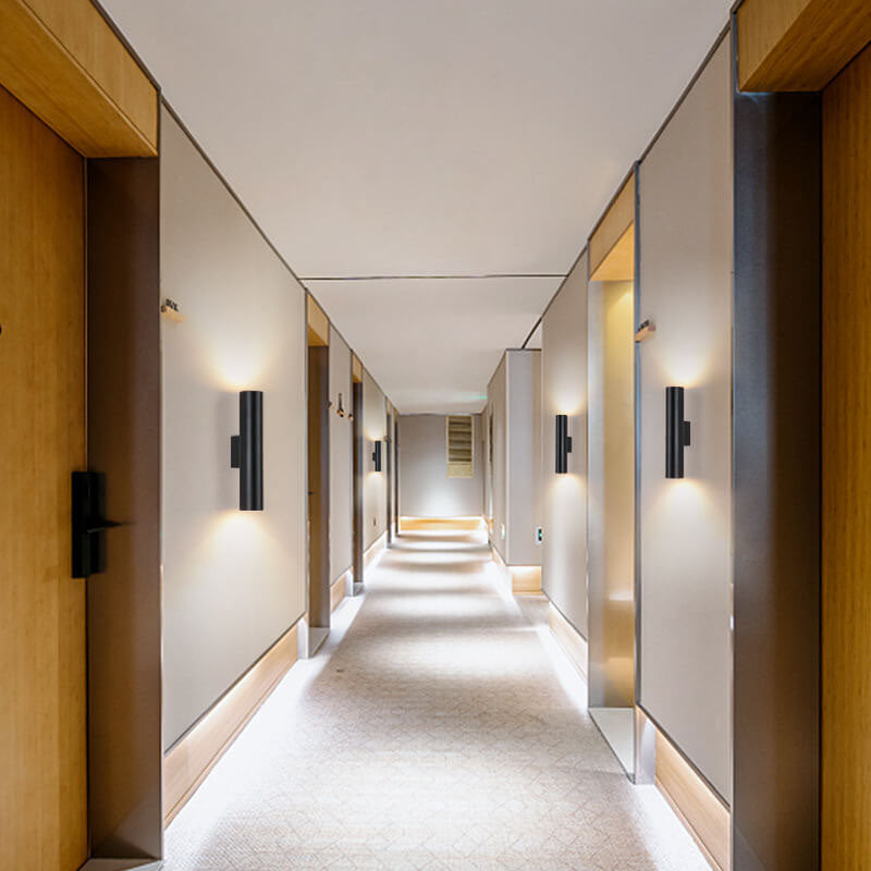 Silver Tube Dual Wall Light