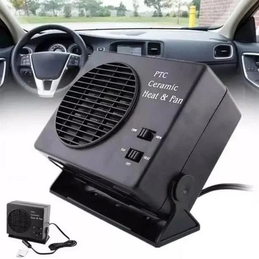 Compact 12V Portable Ceramic Car Heating Fan - Pexav