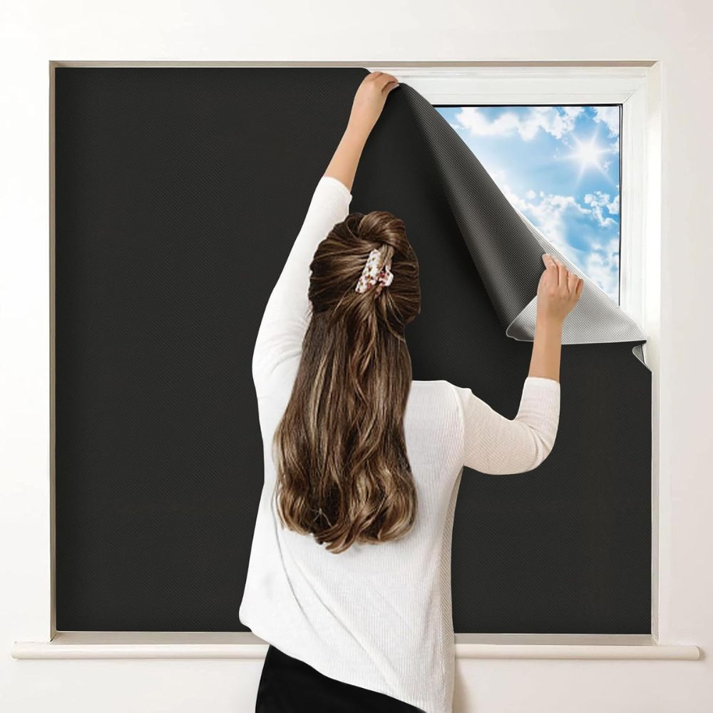 Thermal Black Window Shade Blocker Curtain - Pexav