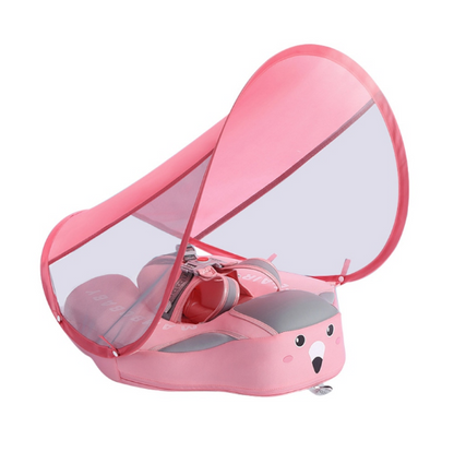 Baby Pool Float with Canopy & UV Protection