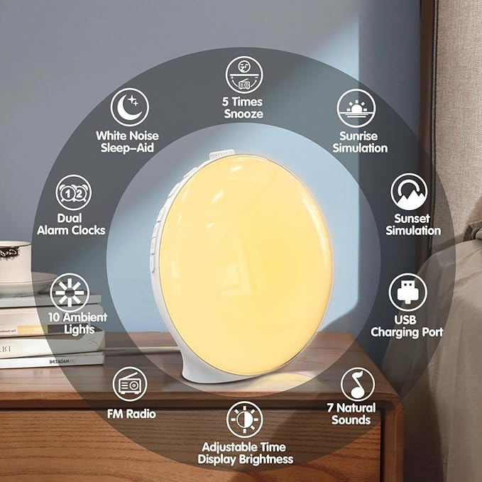 Wake Up Clock With Soothing Nature Sounds