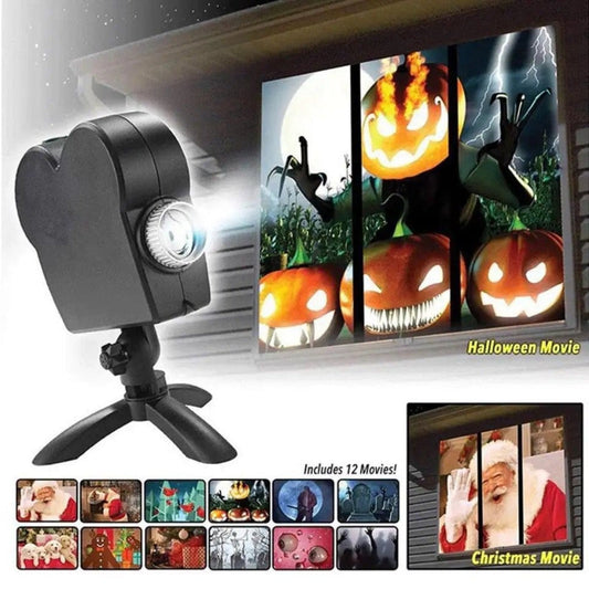 Spooky Halloween Window Projection Light Show - Pexav