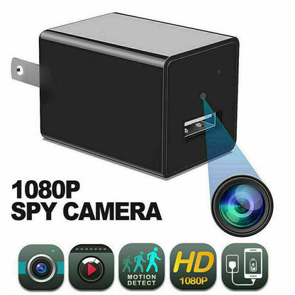 Compact 1080P Hidden Spy Camera Charger