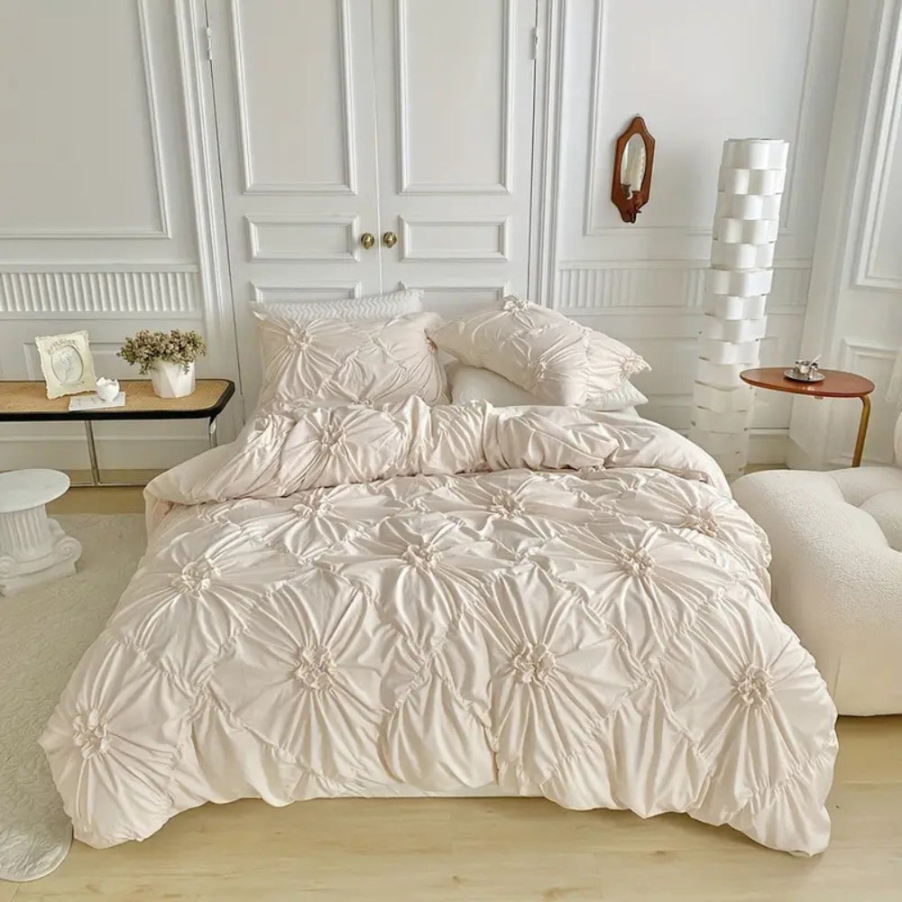 Beautiful Floral Bedding Set with Pillow Covers - Pexav