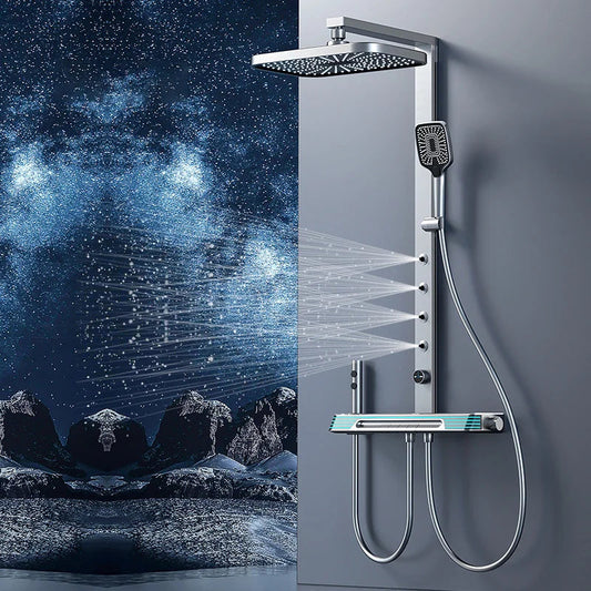 Luxury Digital Rain Shower Head Massage Spa Set - Pexav
