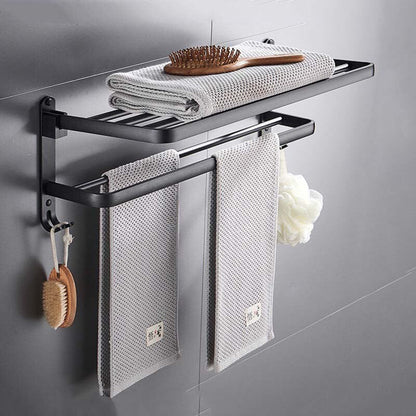 Space Saving Bathroom Foldable Towel Holder - Pexav
