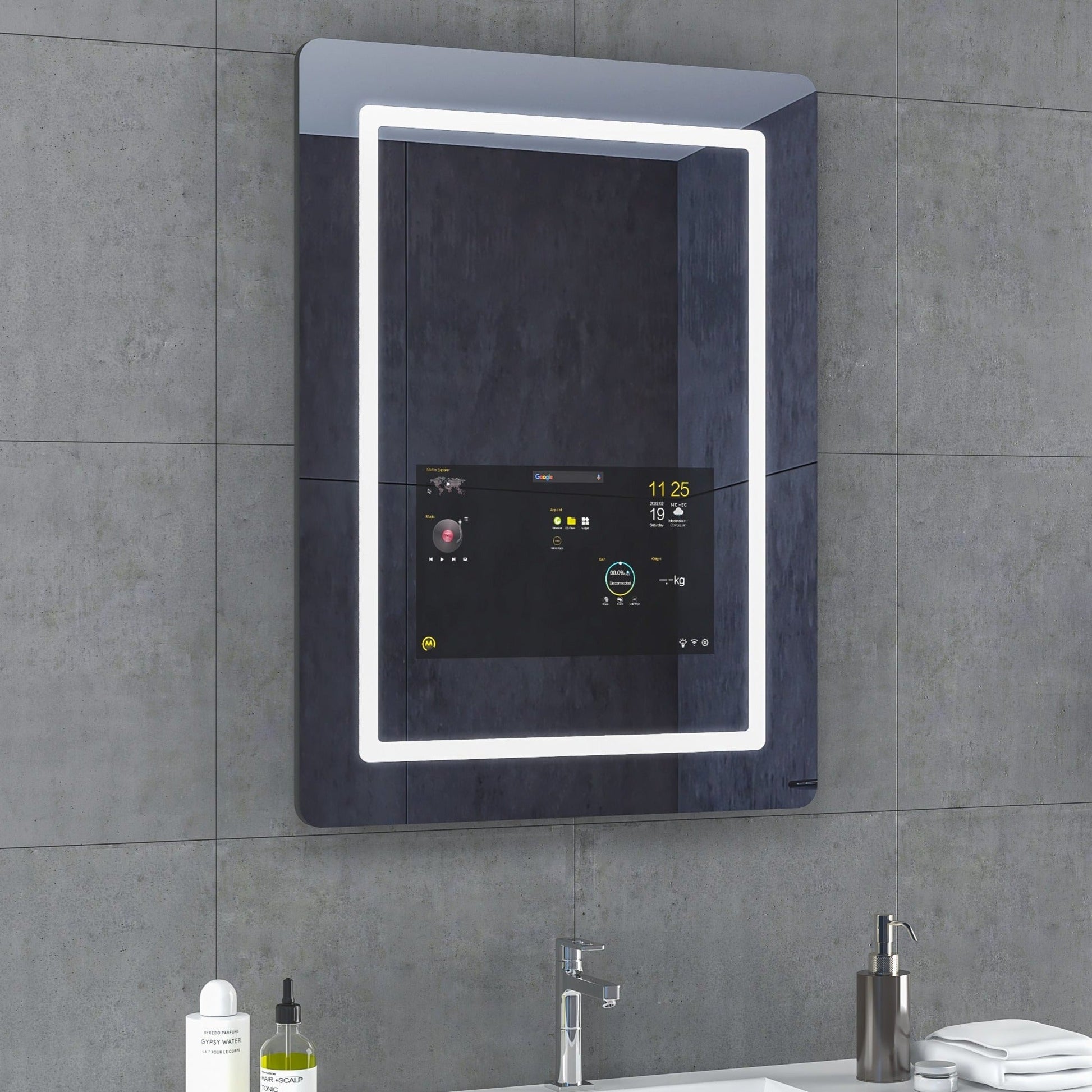 Fogless LED Illuminated Bathroom Wall Mirror - Pexav