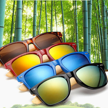Vintage Wooden Polarized Shades - Pexav
