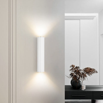 Silver Tube Dual Wall Light