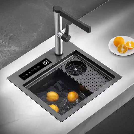 Compact Automatic Stainless Steel Kitchen Sink Washer - Pexav