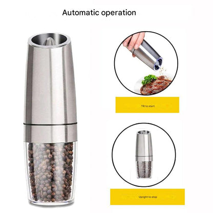 Automatic Battery Powered Pepper Grinder with LED Light