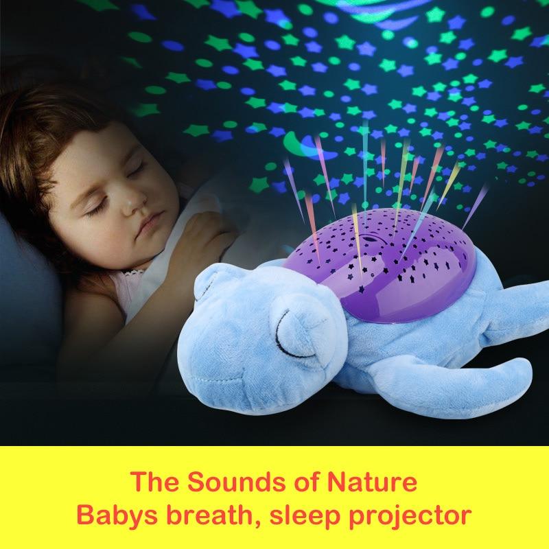Soft Baby Night Light Plush Toy With Music Projector