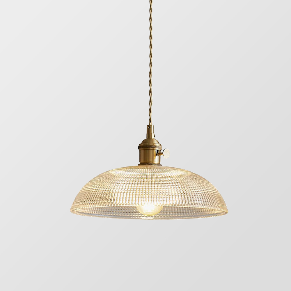 Simple Vintage Glass Drop Pendant Lamp