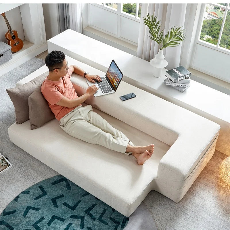 Space Saving Adjustable 3 Seater Sofa Bed - Pexav