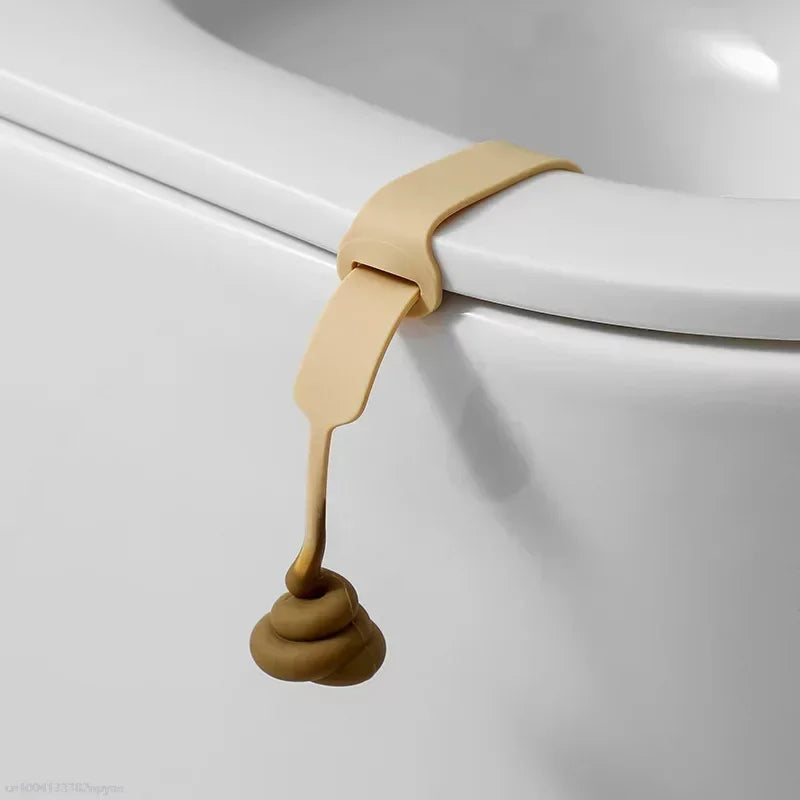 Funny Bathroom Silicone Toilet Handle - Pexav