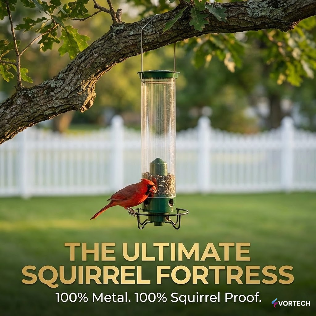 Squirrel Proof Bird Feeder with Weight Activated Defence