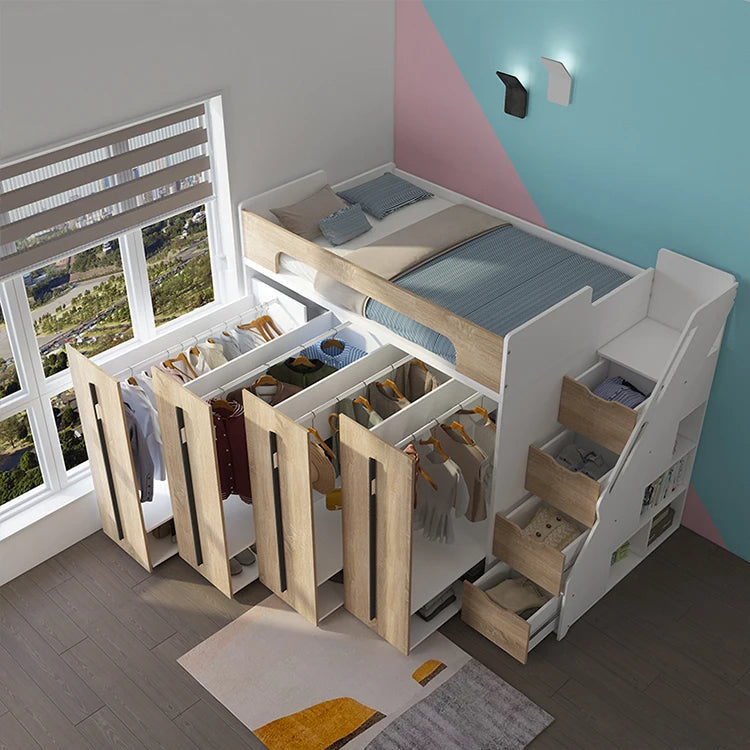 Compact Wall Murphy Foldable Storage Bed - Pexav