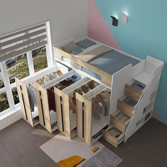 Compact Wall Murphy Foldable Storage Bed - Pexav