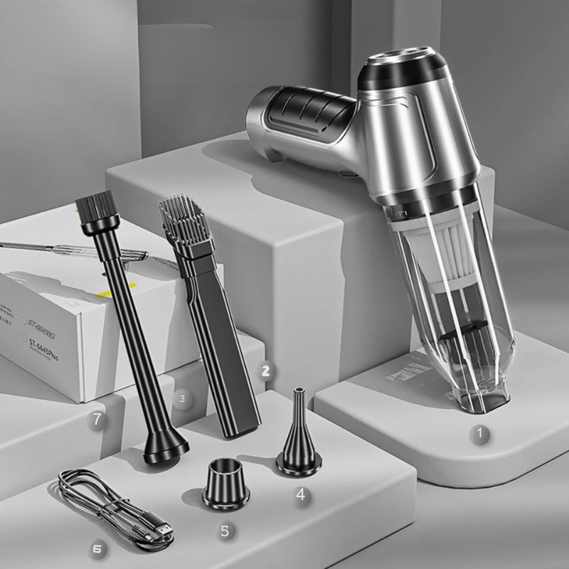 Wireless Rechargeable Vacuum for Car and Home Use