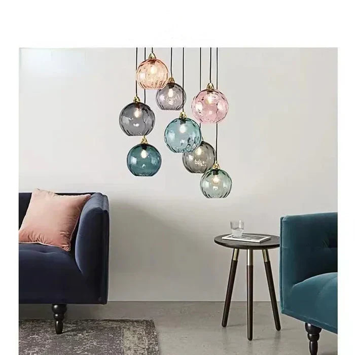 Beautiful Glass Hanging Lamp Fixture - Pexav