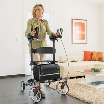 Sturdy Adjustable Walking Aid Rollator Walker - Pexav