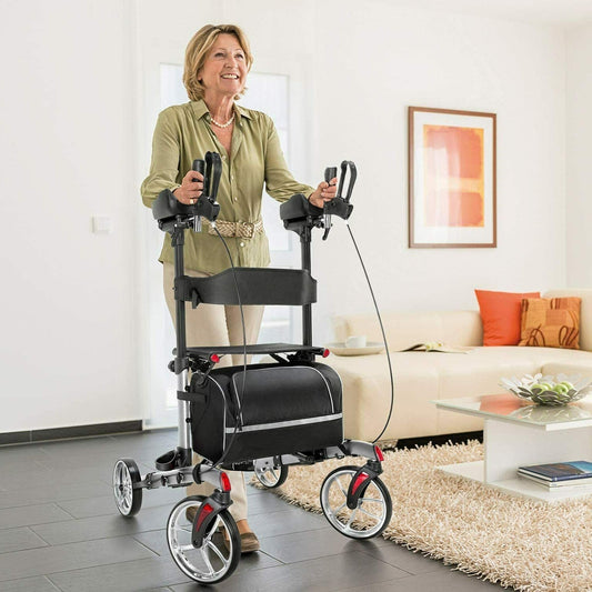 Sturdy Adjustable Walking Aid Rollator Walker - Pexav