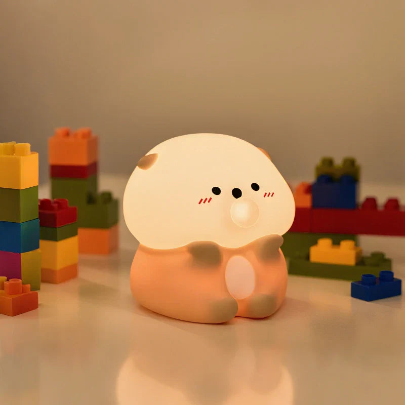 Fun Kids Nightlight - Colorful Soft Lamp with Rechargeable Battery