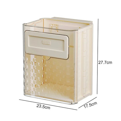 Wall Mount Foldable Compact Trash Can