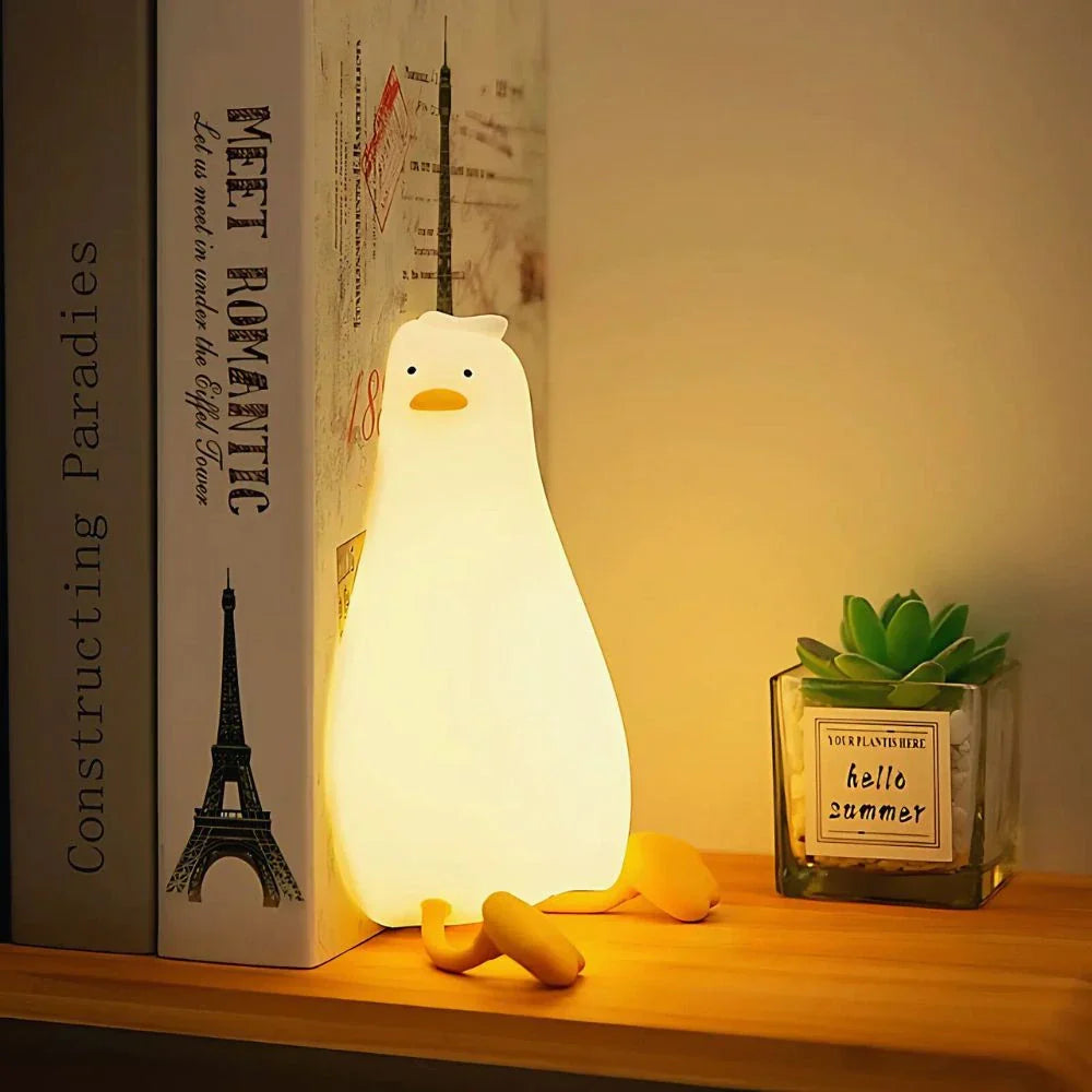 Fun Kids Nightlight - Colorful Soft Lamp with Rechargeable Battery