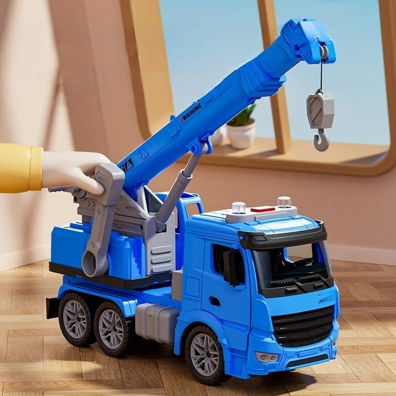 Big Rig Flashing Toy Crane Vehicle